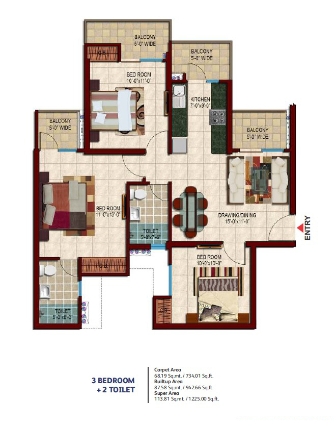 nirala estate apartments Noida Floor plan